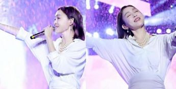 范玮琪暴雨中开唱，全身湿透，演唱不受任何影响，网友大赞敬业！