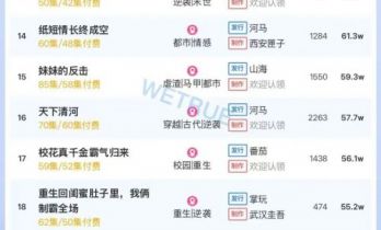 12月8日付费短剧大盘4347万：《爱恨已逝，许我半生凉薄》第一