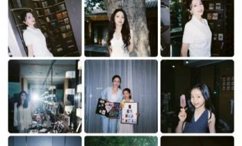 小酒窝董璇晒与女儿合照，10岁“小酒窝”眉眼间神似母亲，网友：好有镜头感