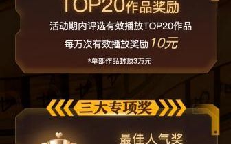快手发起“AI全民创作季”征集创作 万次有效播放奖励10元